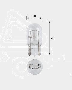 Narva 47530 Wedge Globe 12V 21W T-20mm (Box of 10)