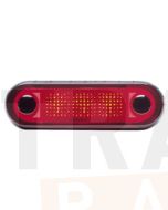 Hella Narrow Rim LED Courtesy Lamp - Red, 12V DC (95951031)