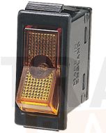 Hella 4430 Off-On Rocker Switch - Amber Illuminated, 12V