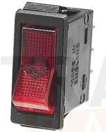 Hella 4427 Off-On Rocker Switch - Red Illuminated, 12V