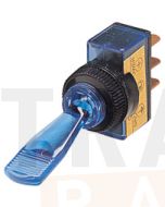 Hella 4436 Off-On Toggle Switch - Blue Illuminated, 12V